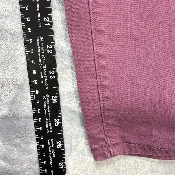 Ava & Viv Pants Womens 24W Purple Stretch Casual Comfort Straight Leg Denim - Picture 4 of 6